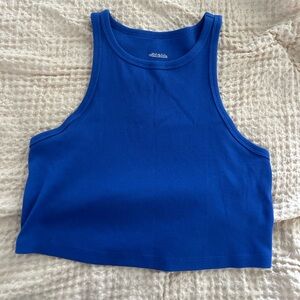 Wild Fable Ribbed Blue Tank Top
